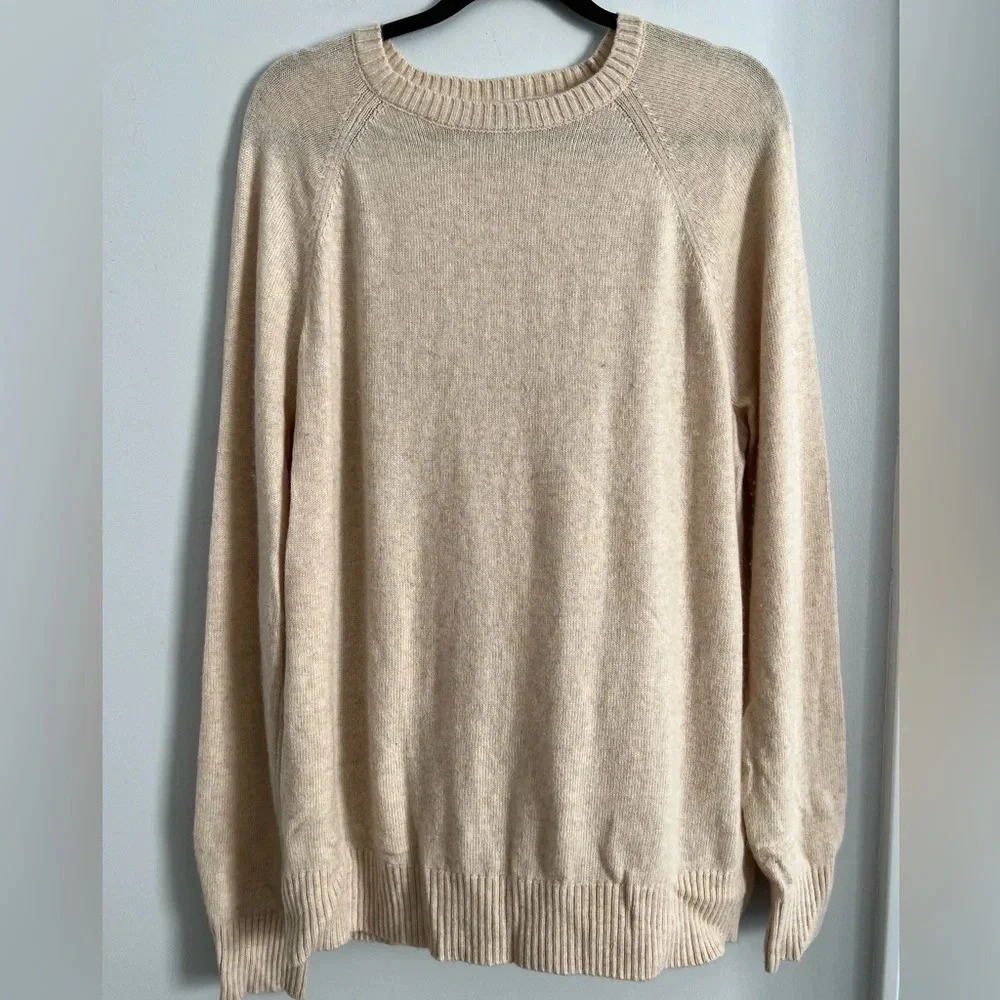 J.Crew cream crewneck sweater